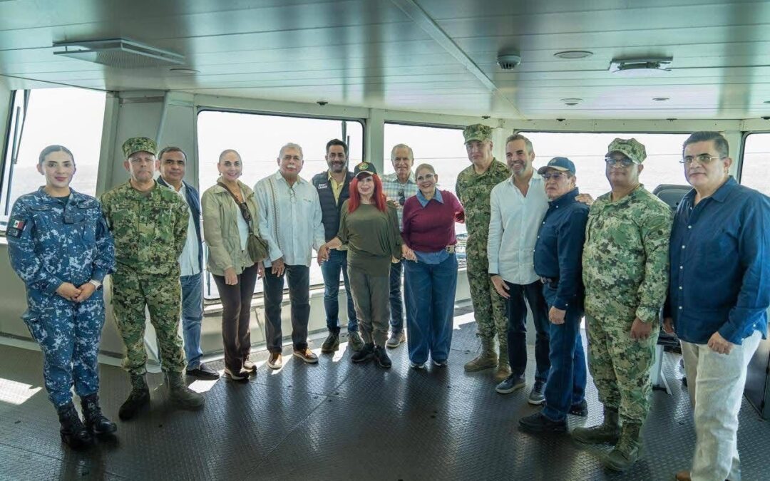 Supervisión de los trabajos de la draga “Almirante Héctor Meixueiro”