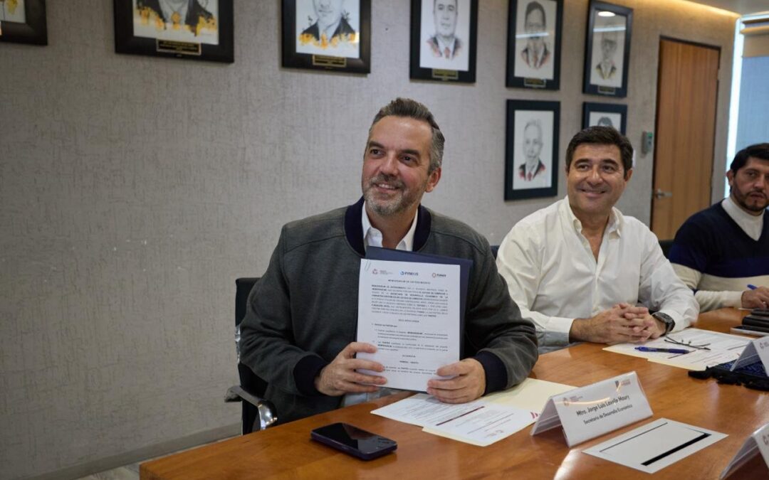 Firma de convenio SEDECO – Fundación Axcel